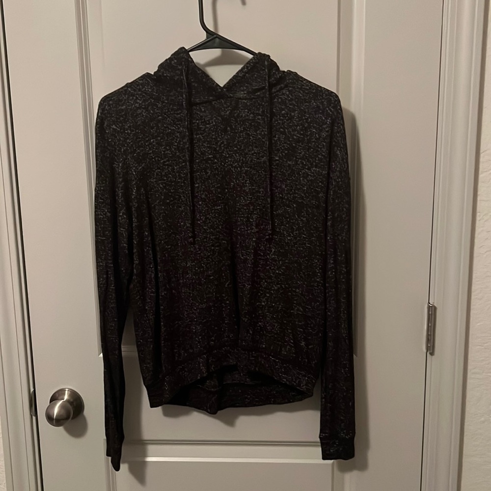 Black soft hoodie